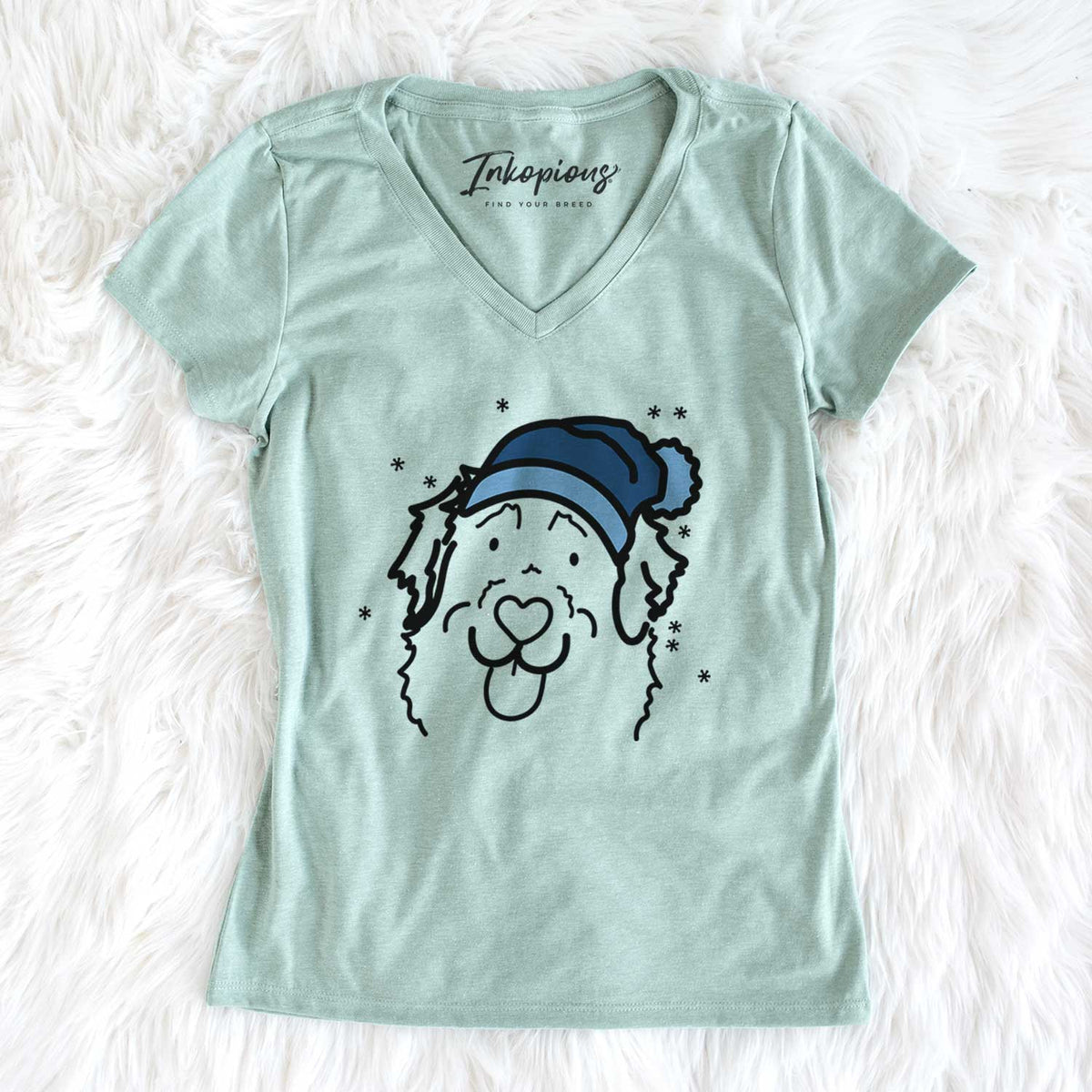 Frosty Leonberger - Sabre - Women&#39;s V-neck Shirt