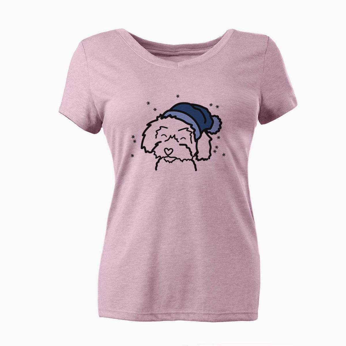 Frosty Schnoodle - Women's V-neck Shirt