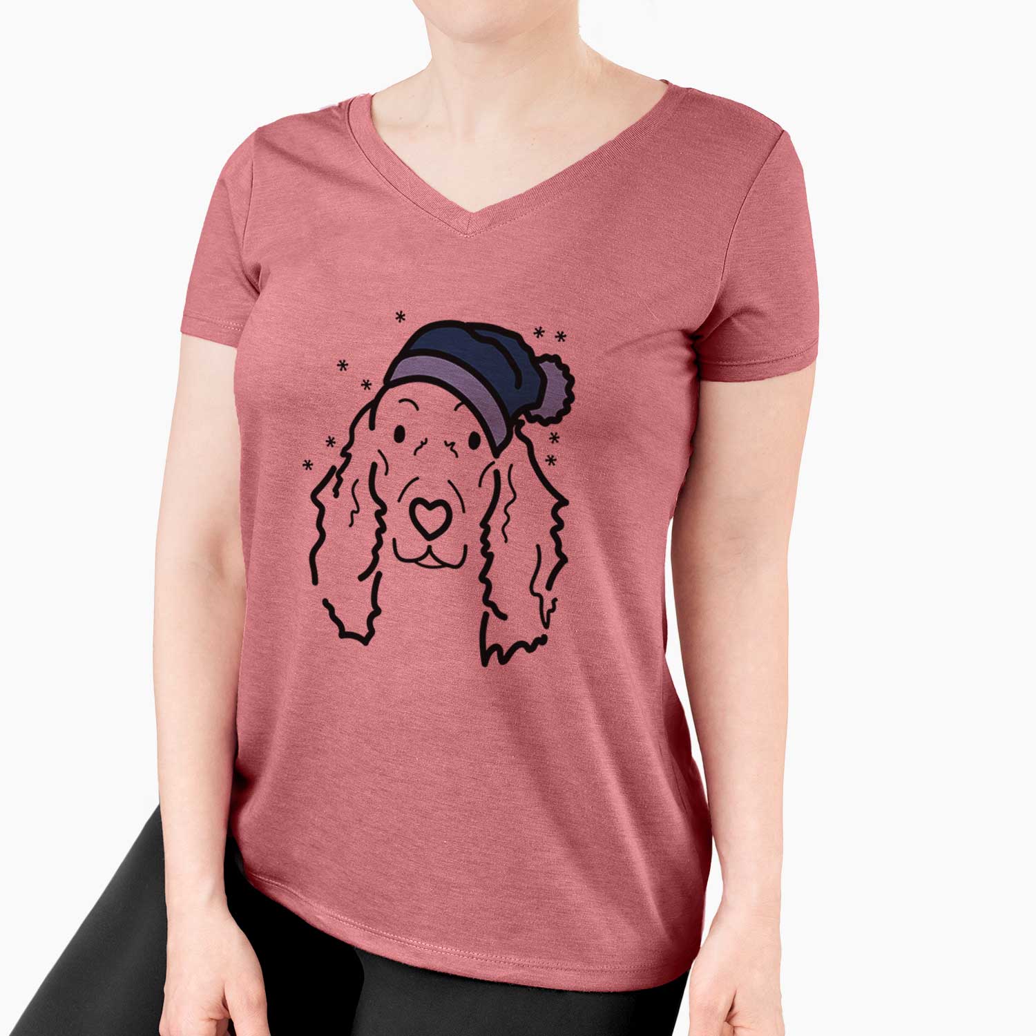 Frosty Irish Setter - Seven - Women's V-neck Shirt