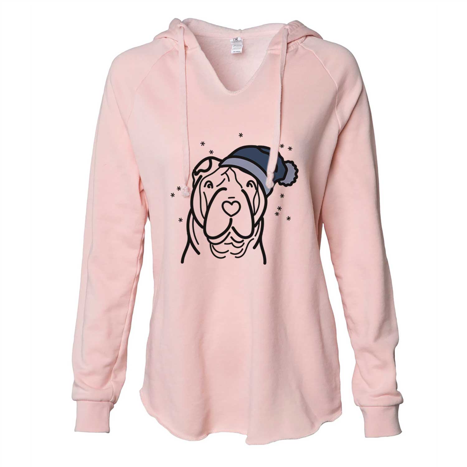 Frosty Shar Pei - Cali Wave Hooded Sweatshirt