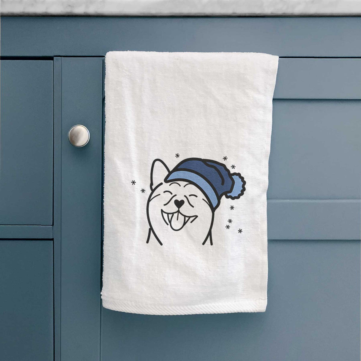 Frosty Shiba Inu - Decorative Hand Towel