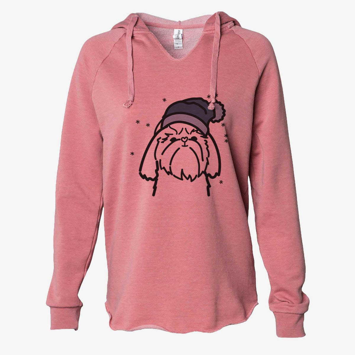 Frosty Shih Tzu - Cali Wave Hooded Sweatshirt