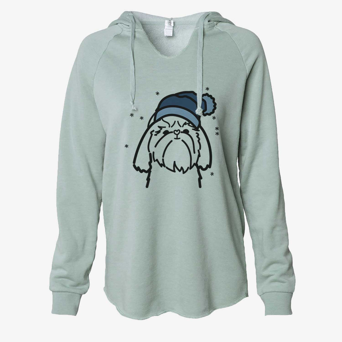 Frosty Shih Tzu - Cali Wave Hooded Sweatshirt