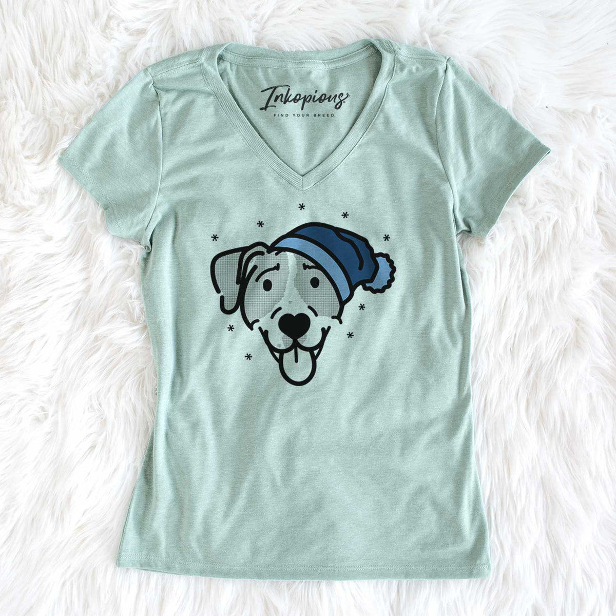 Frosty Bluetick Coonhound - Shiva - Women&#39;s V-neck Shirt