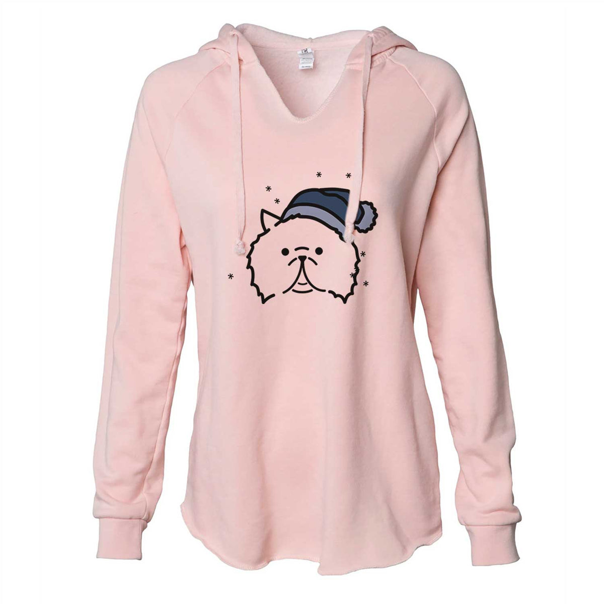 Frosty Persian Cat - Smoosh - Cali Wave Hooded Sweatshirt