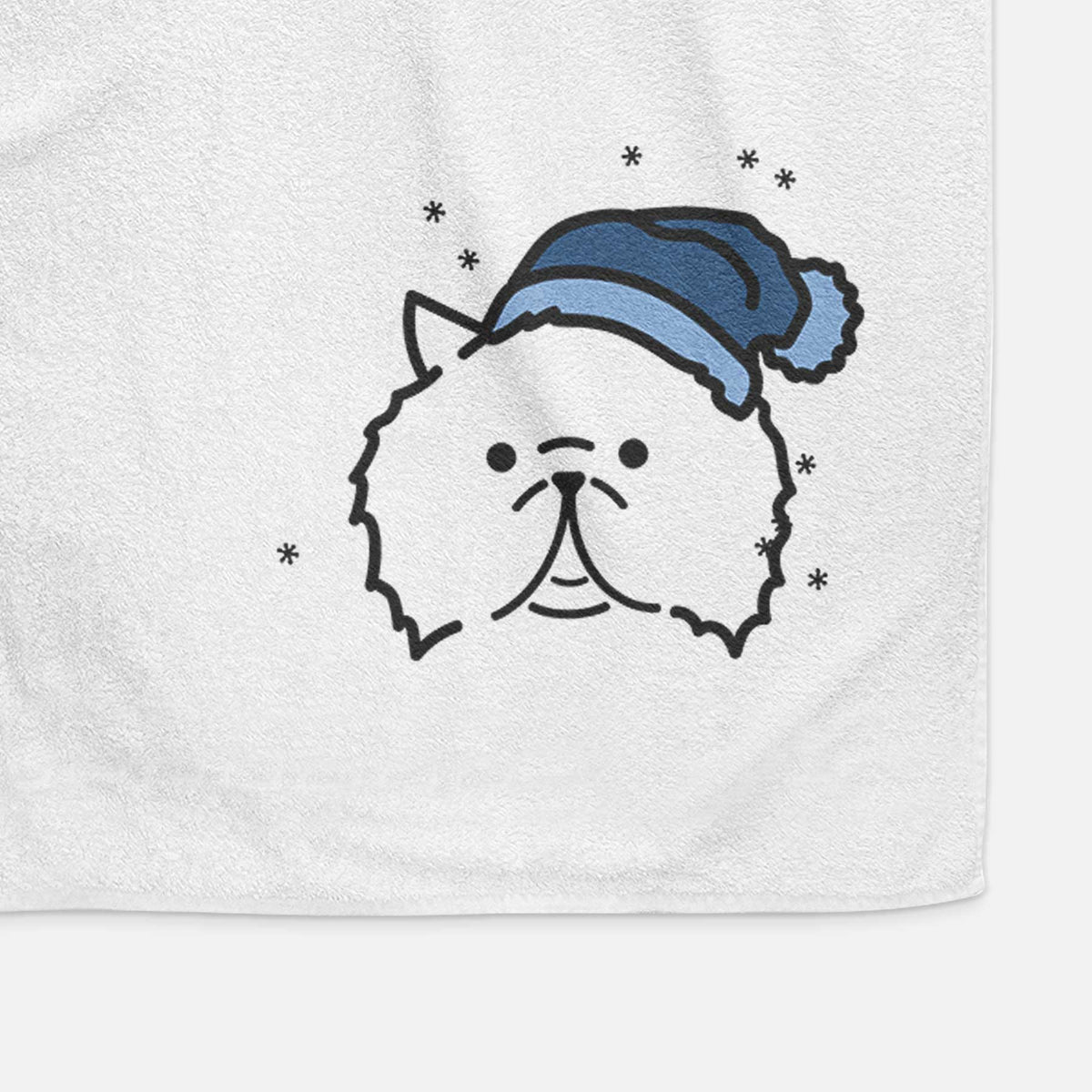 Frosty Persian Cat - Smoosh - Decorative Hand Towel