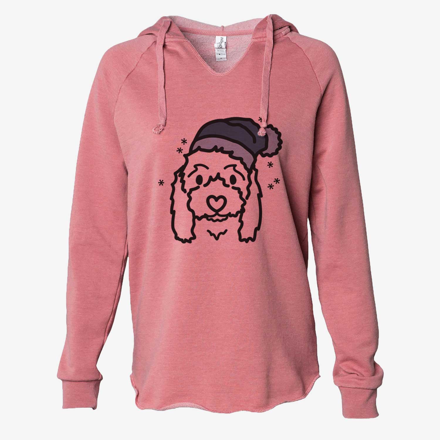 Frosty Coton de Tulear - Sophie - Cali Wave Hooded Sweatshirt