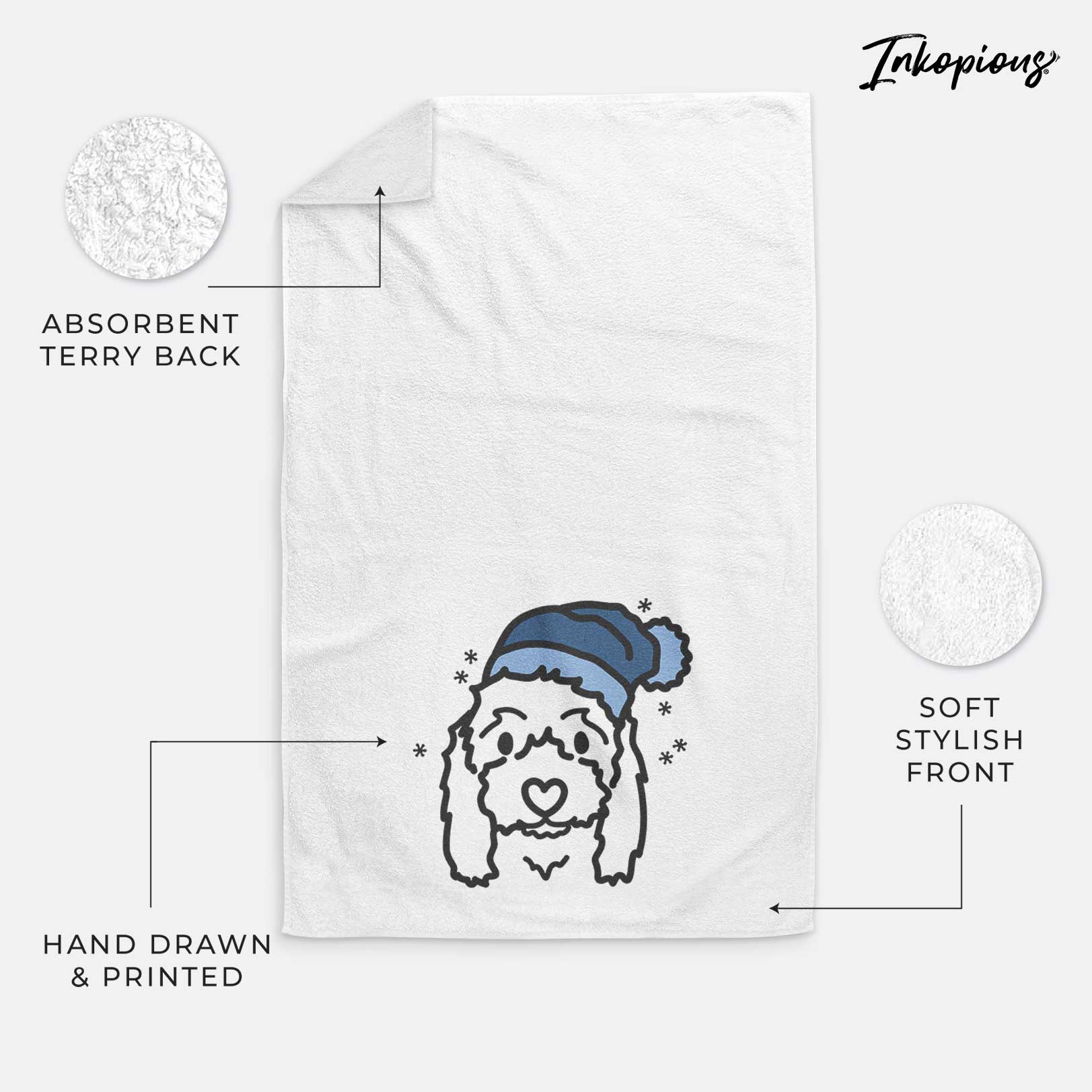 Frosty Coton de Tulear - Sophie - Decorative Hand Towel