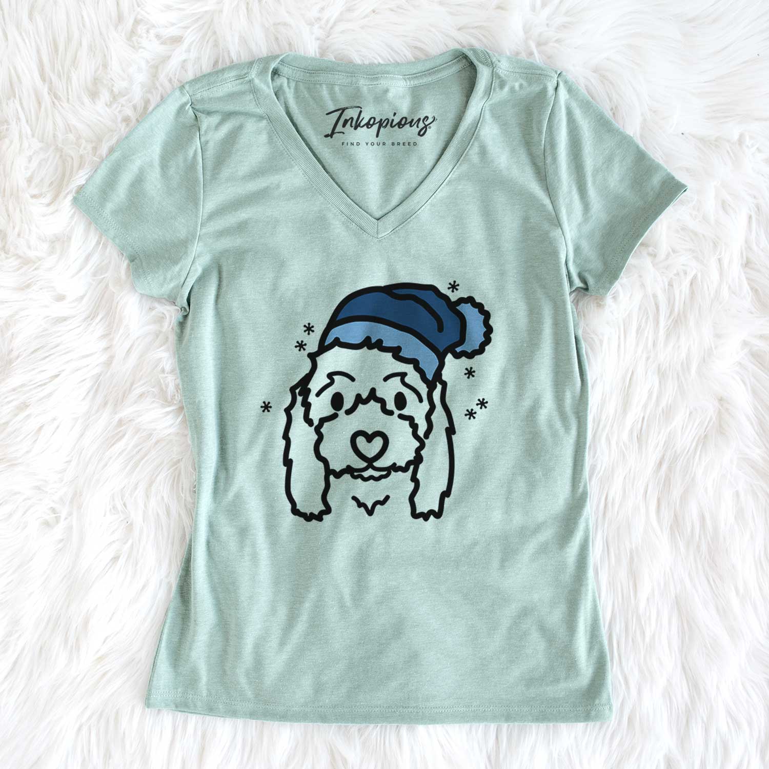 Frosty Coton de Tulear - Sophie - Women's V-neck Shirt