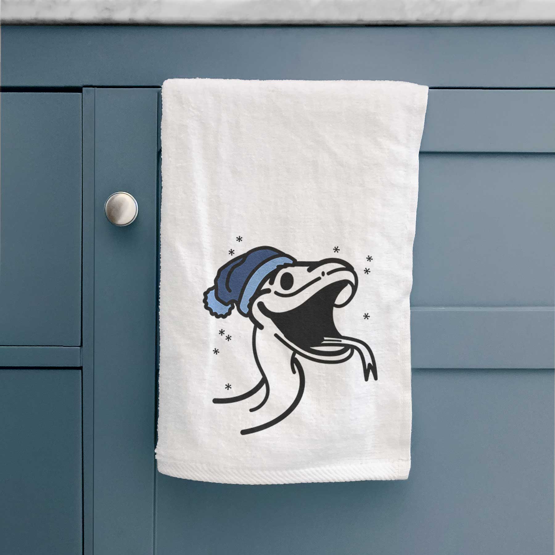 Frosty Snake - Spike - Decorative Hand Towel