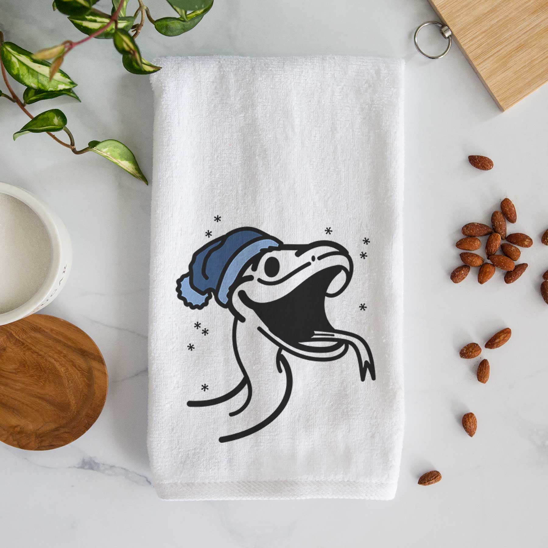 Frosty Snake - Spike - Decorative Hand Towel