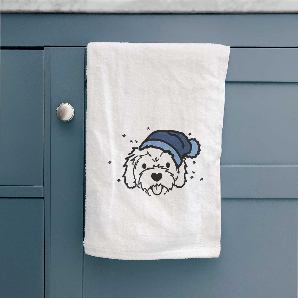 Frosty Cockapoo - Sprinkles - Decorative Hand Towel