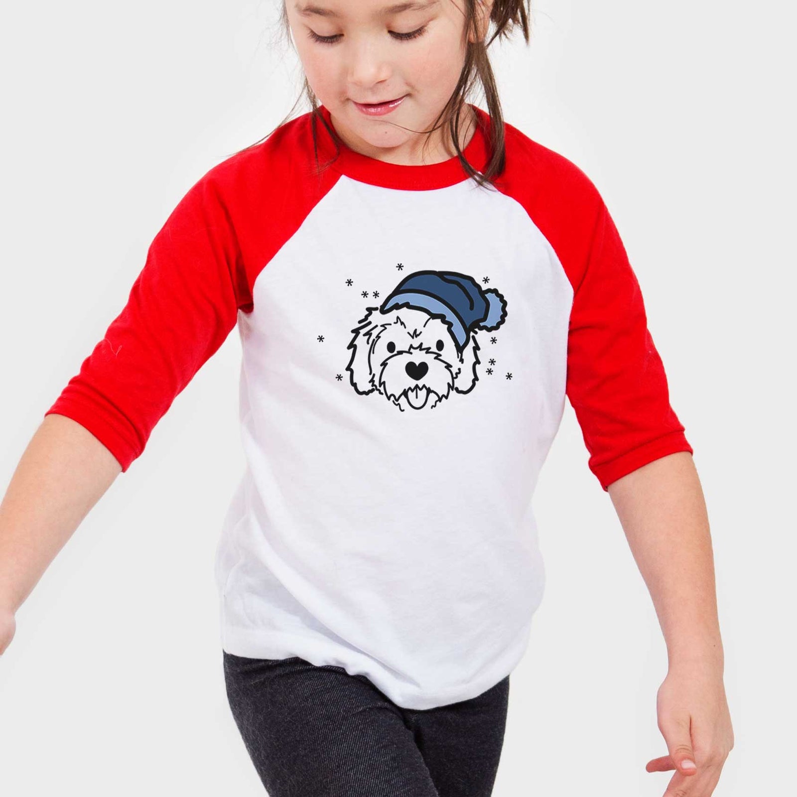 Frosty Cockapoo - Sprinkles - Youth 3/4 Long Sleeve