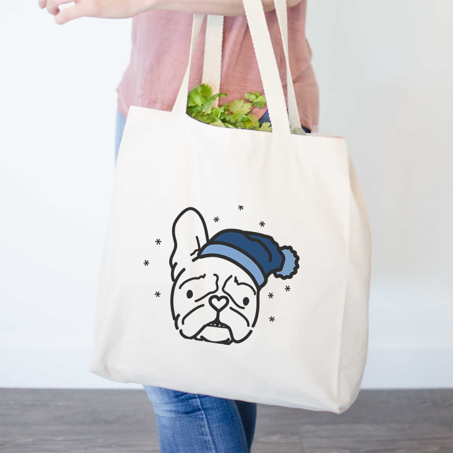 Frosty French Bulldog - Squishy - Tote Bag