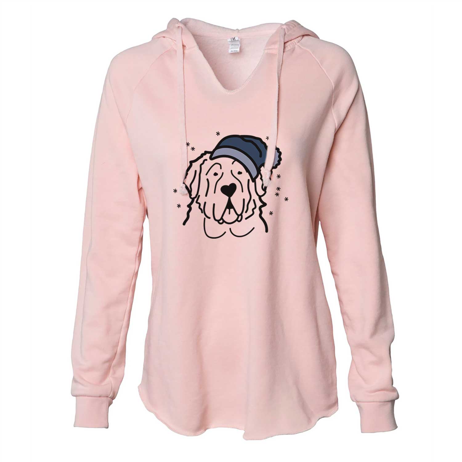 Frosty Saint Bernard - Cali Wave Hooded Sweatshirt