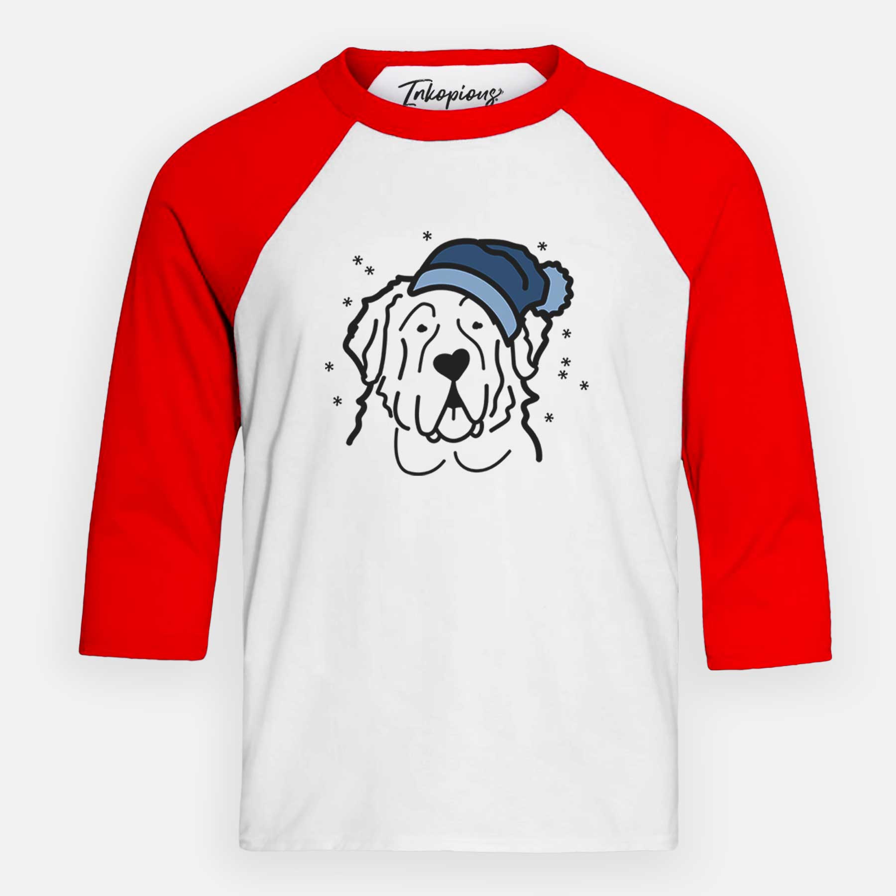 Frosty Saint Bernard - Youth 3/4 Long Sleeve