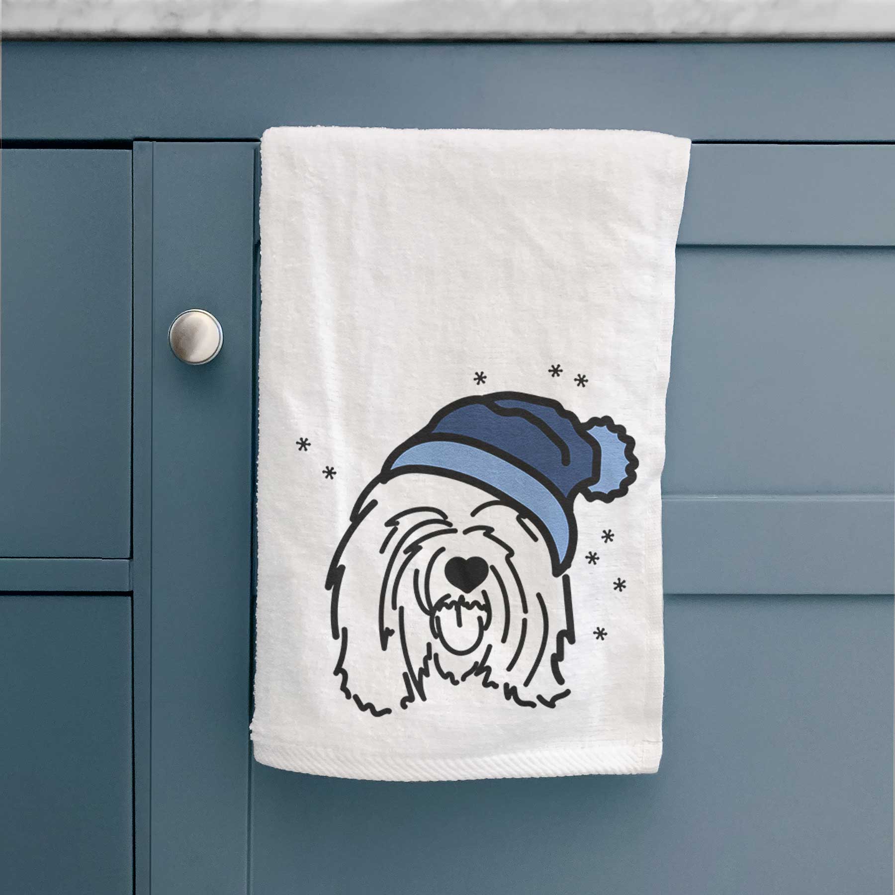 Frosty Tibetan Mastiff - Stan - Decorative Hand Towel