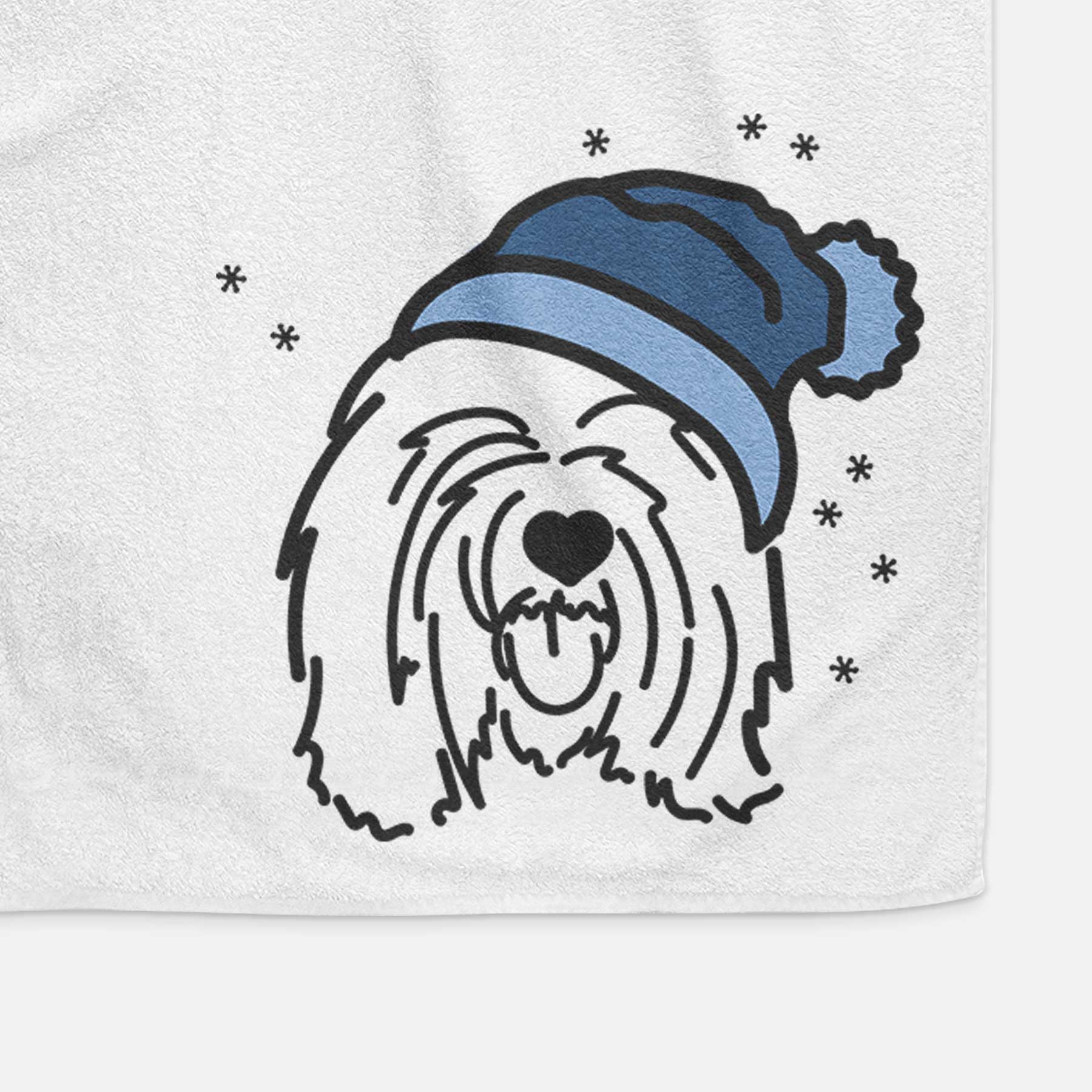 Frosty Tibetan Mastiff - Stan - Decorative Hand Towel