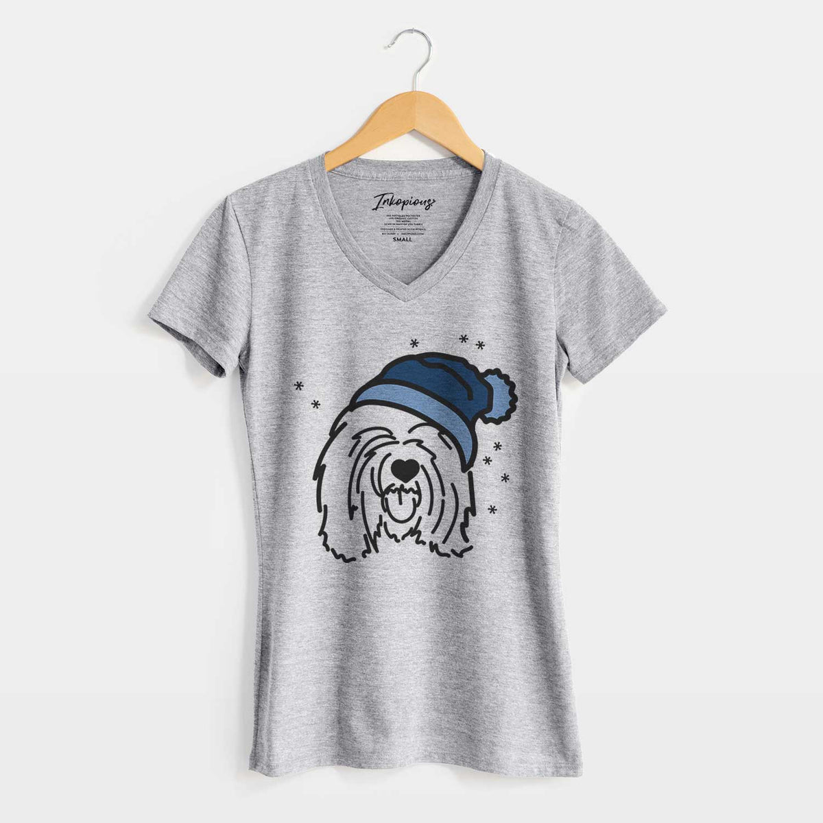 Frosty Tibetan Mastiff - Stan - Women's V-neck Shirt