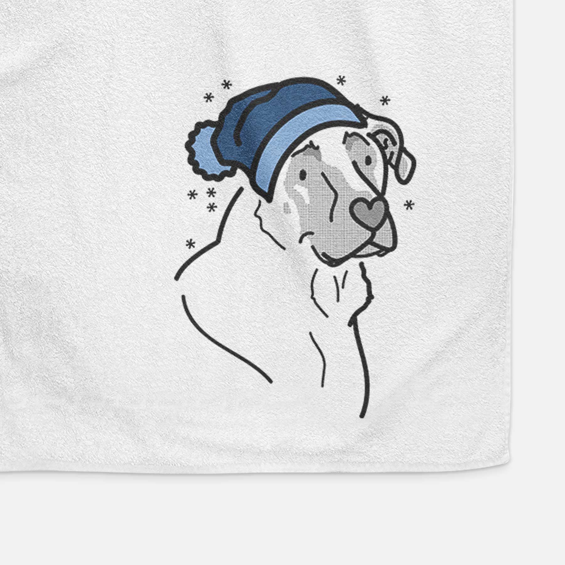 Frosty Mastiff German Shepherd Mix - Tank - Decorative Hand Towel