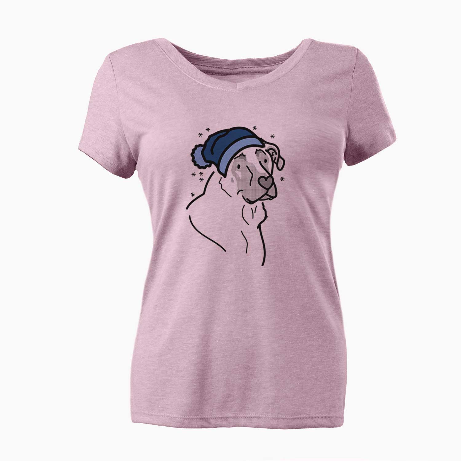 Frosty Mastiff German Shepherd Mix - Tank - Women's V-neck Shirt