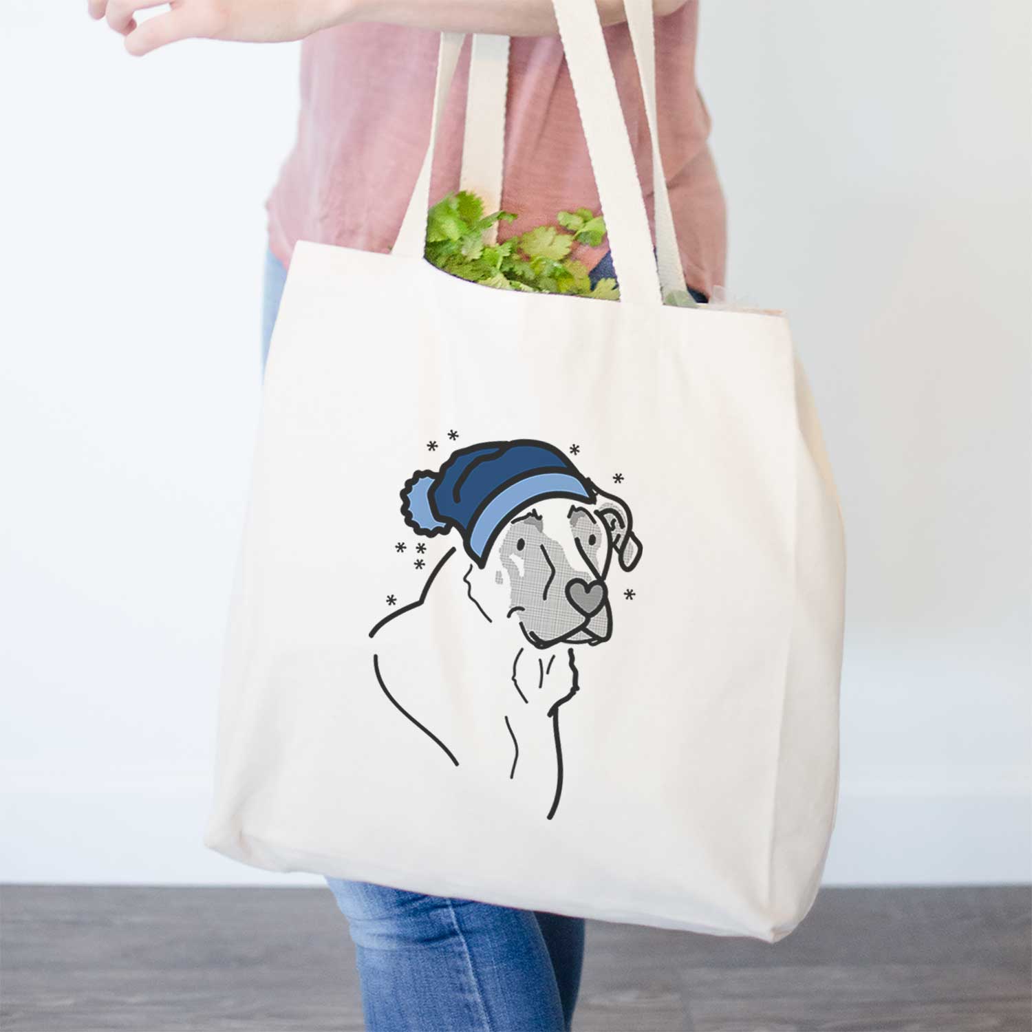Frosty Mastiff German Shepherd Mix - Tank - Tote Bag
