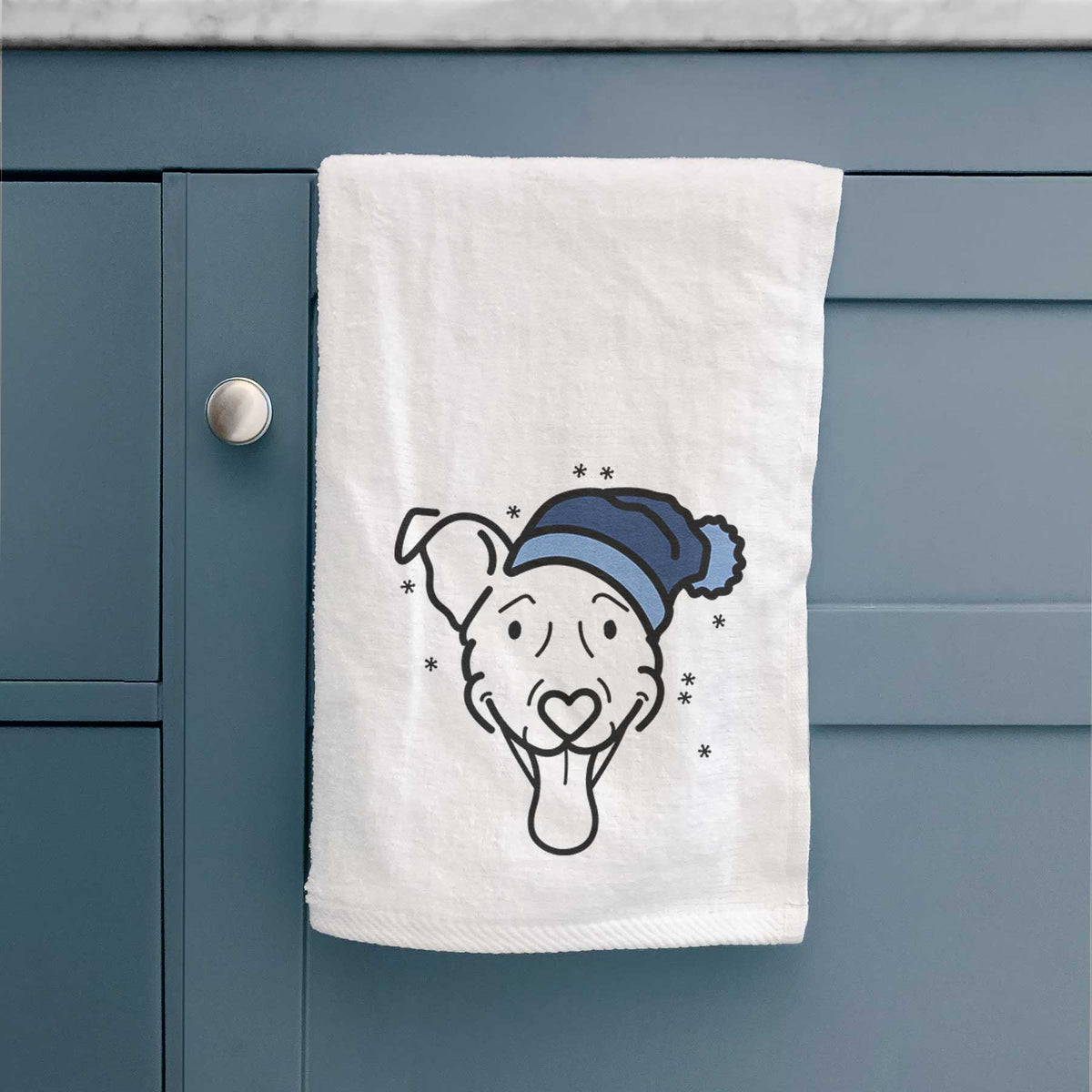 Frosty Vizsla Mix - Tegan - Decorative Hand Towel