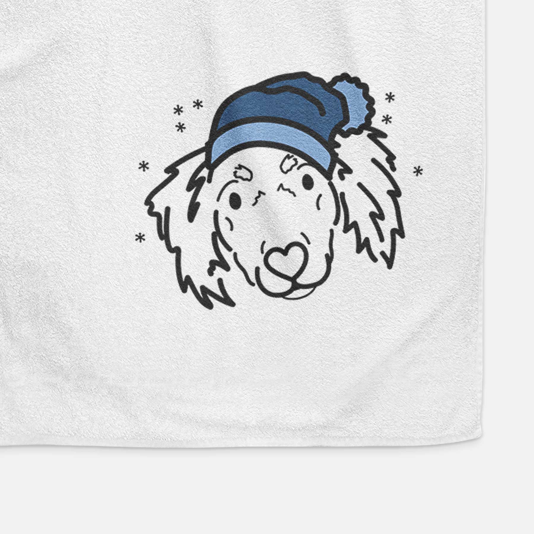 Frosty Dachshund Mix - Tilly - Decorative Hand Towel