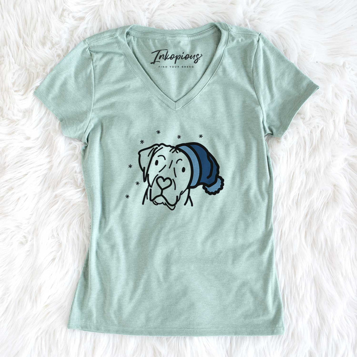 Frosty Rhodesian Ridgeback - Tito - Women&#39;s V-neck Shirt