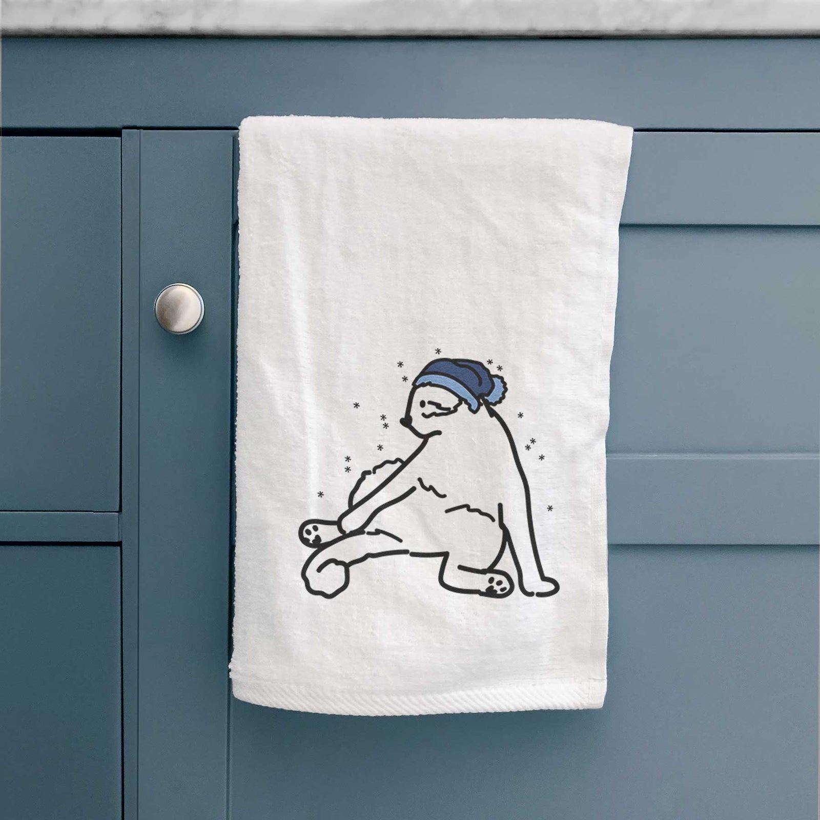 Frosty Cat - Tom - Decorative Hand Towel