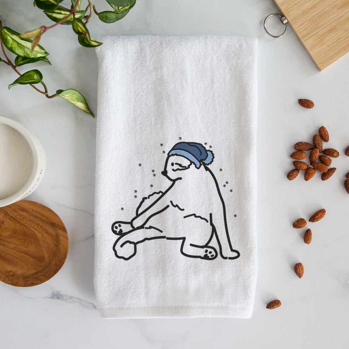 Frosty Cat - Tom - Decorative Hand Towel