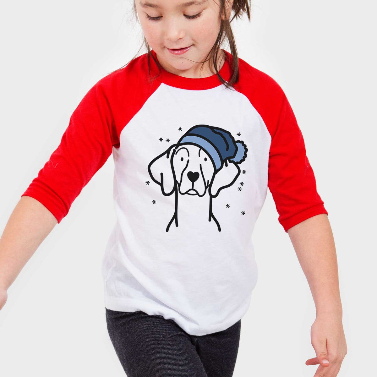 Frosty Weimaraner - Youth 3/4 Long Sleeve