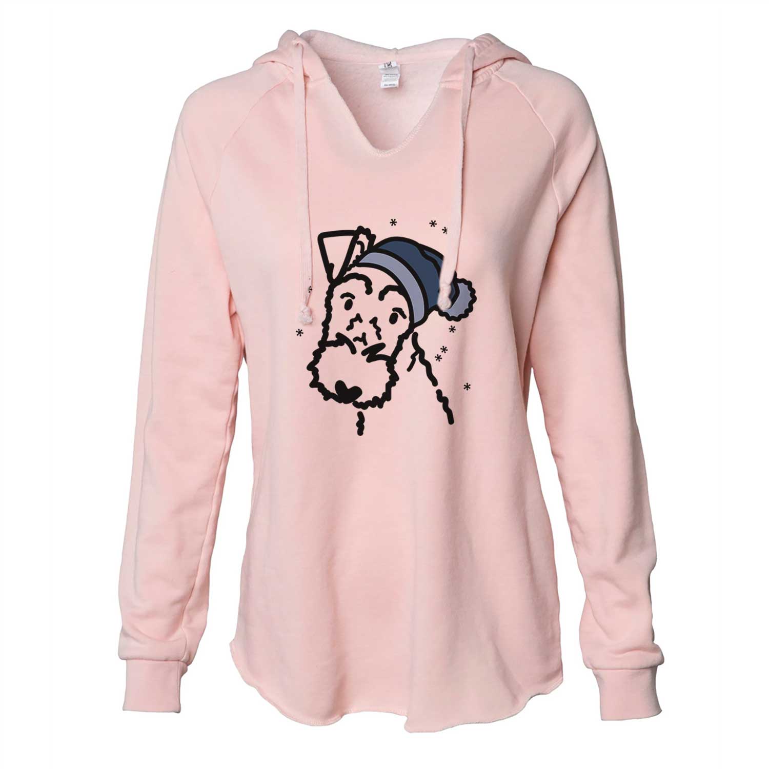 Frosty Wire Fox Terrier - Cali Wave Hooded Sweatshirt