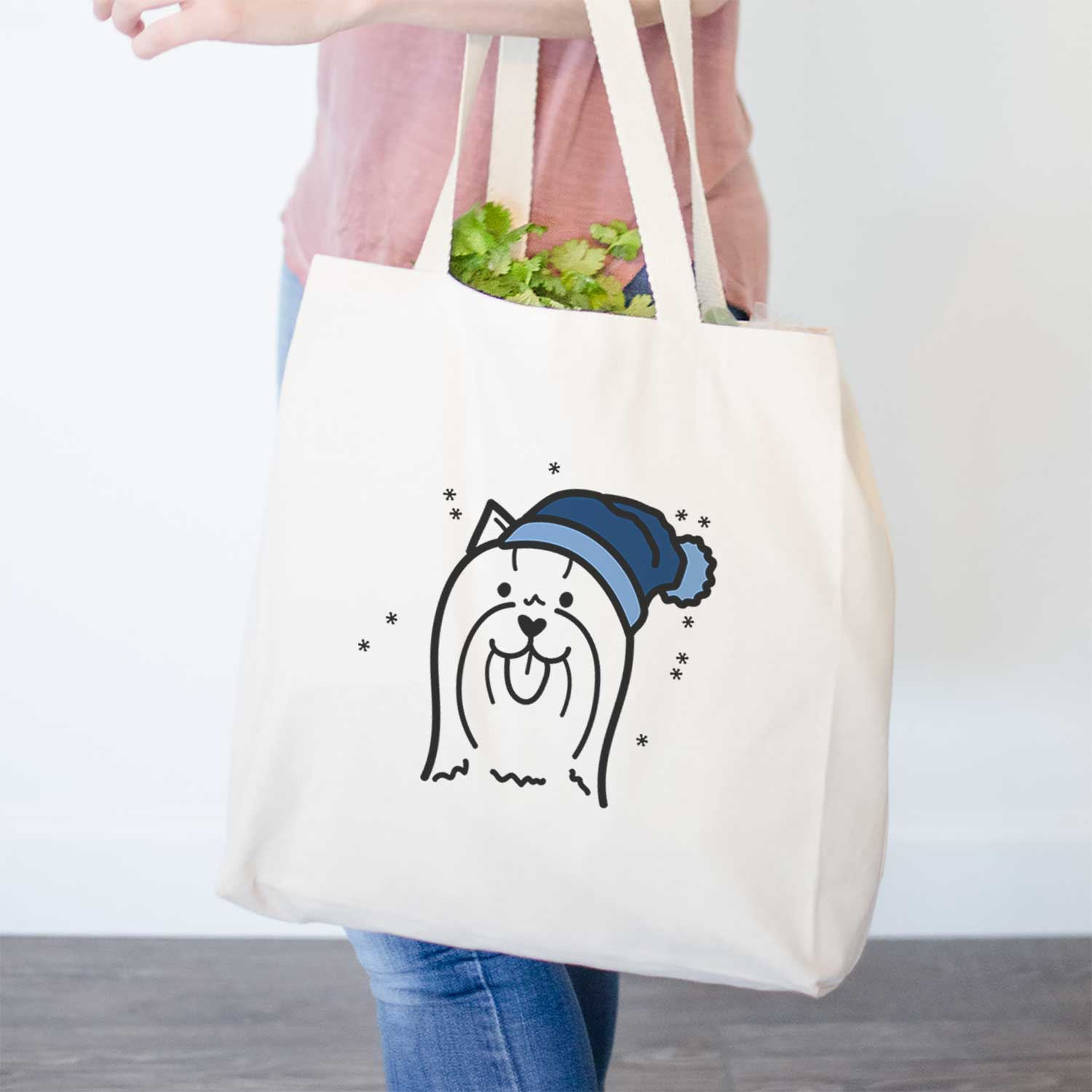 Frosty Yorkshire Terrier - Tote Bag