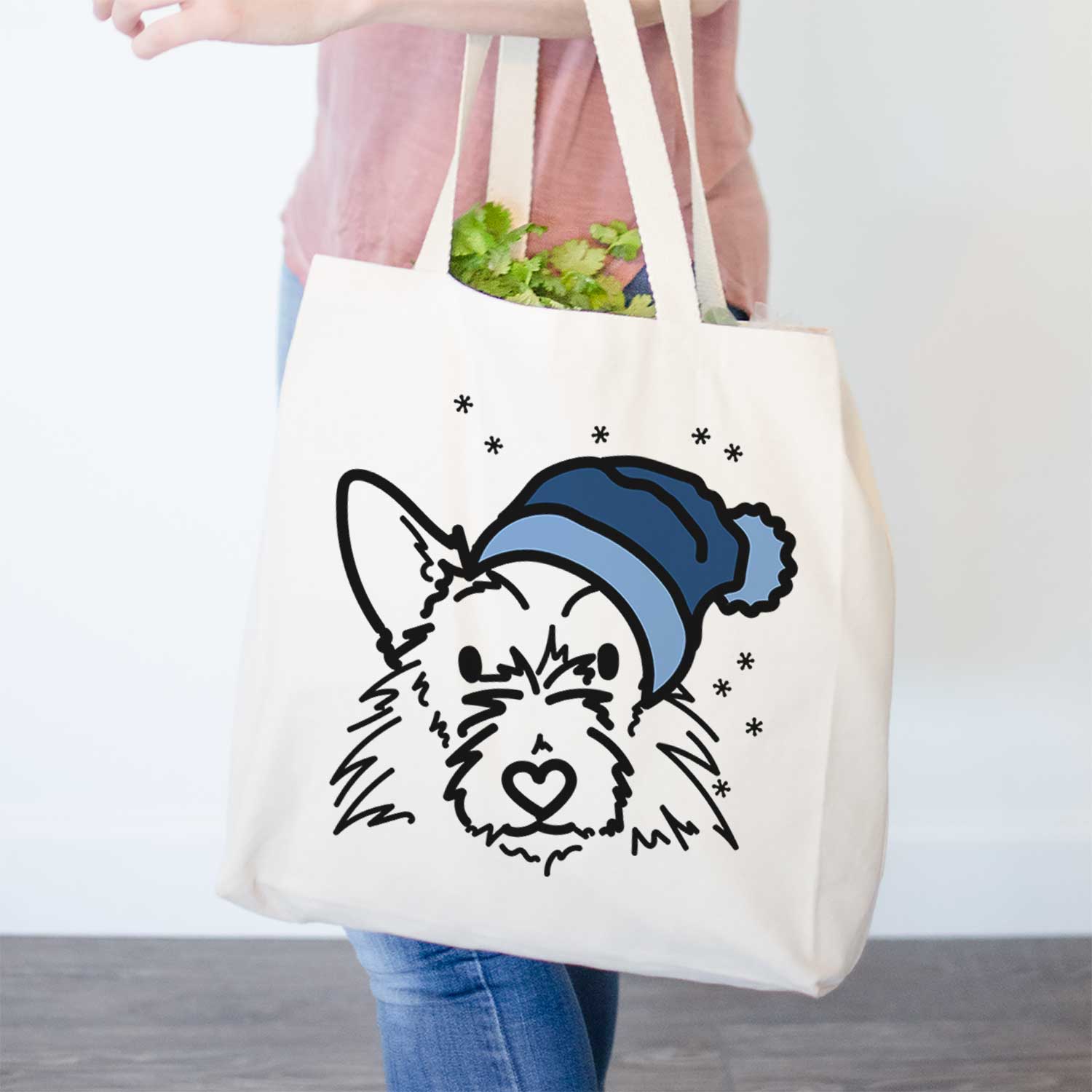 Frosty Terrier Mix - Ziggy - Tote Bag