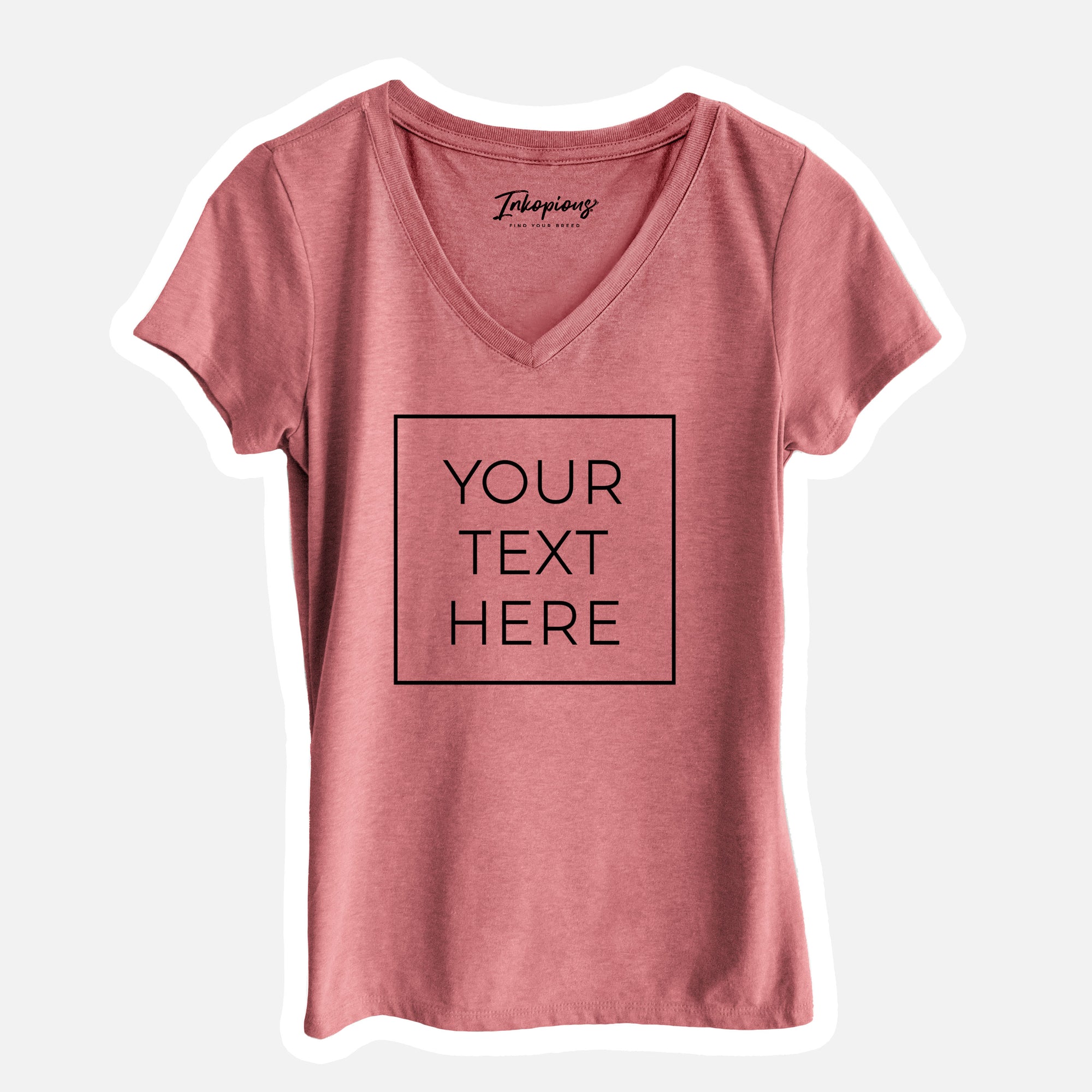 Create Your Own - Custom Boxed Women's V-Neck