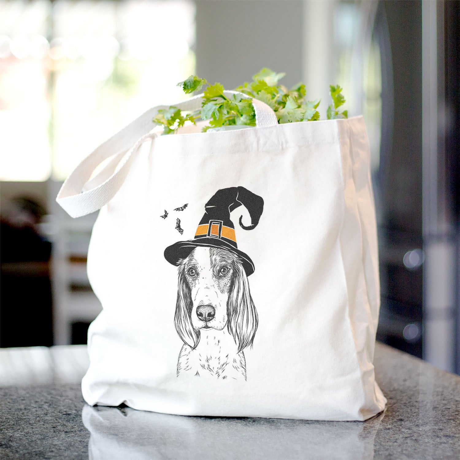 Aline the Irish Red and White Setter - Tote Bag