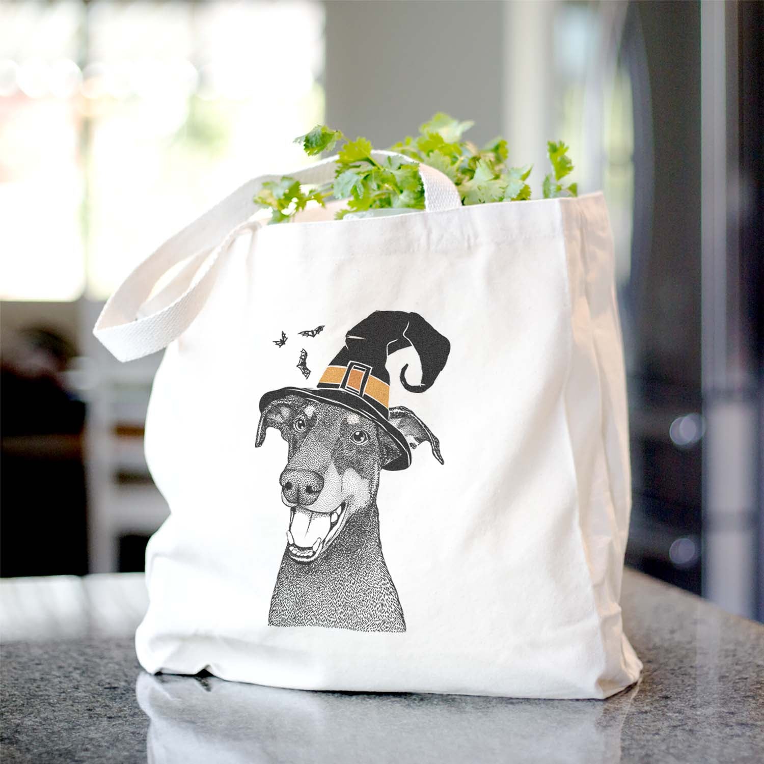 Bunnie the Doberman Pinscher - Tote Bag