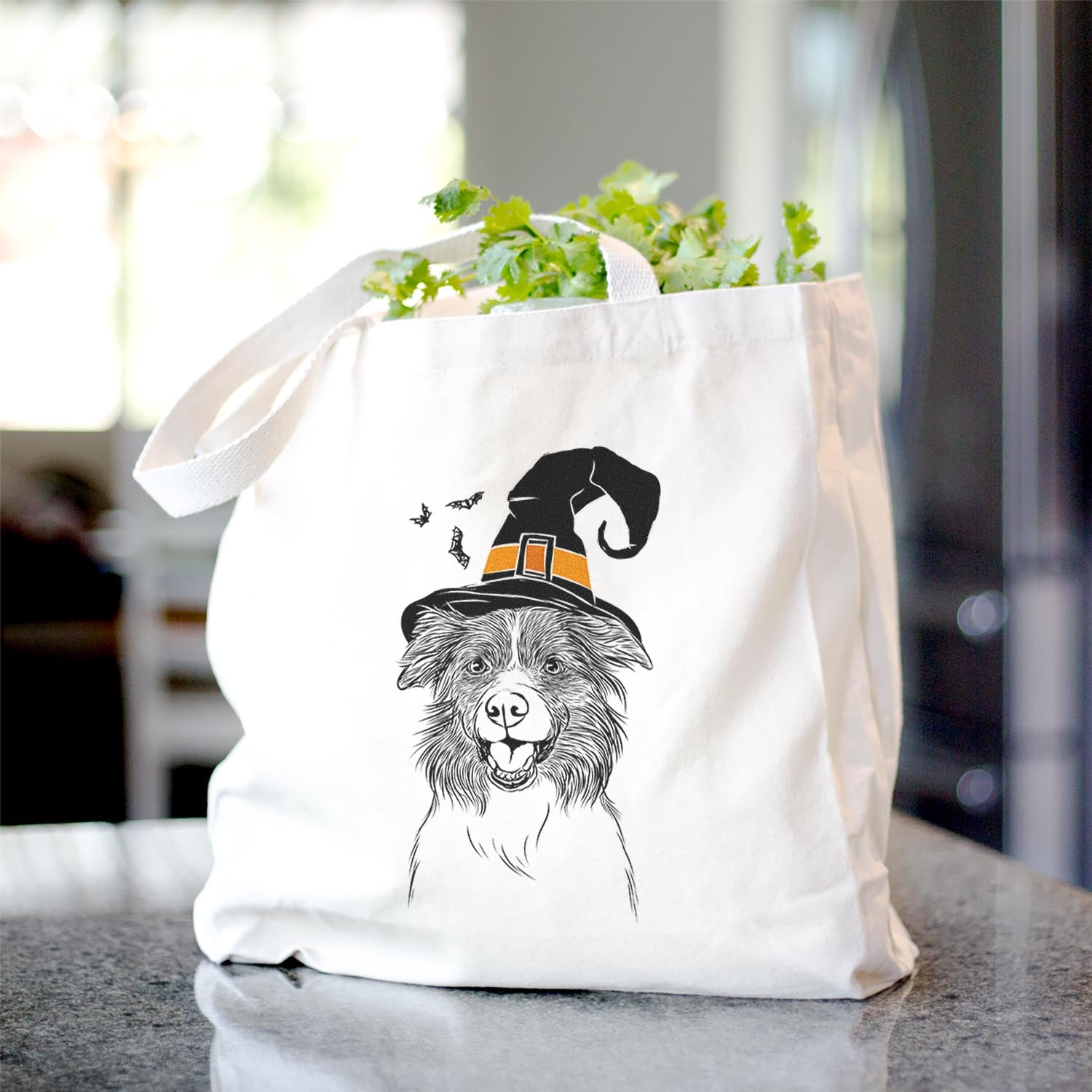 Dizzy the Border Collie - Tote Bag