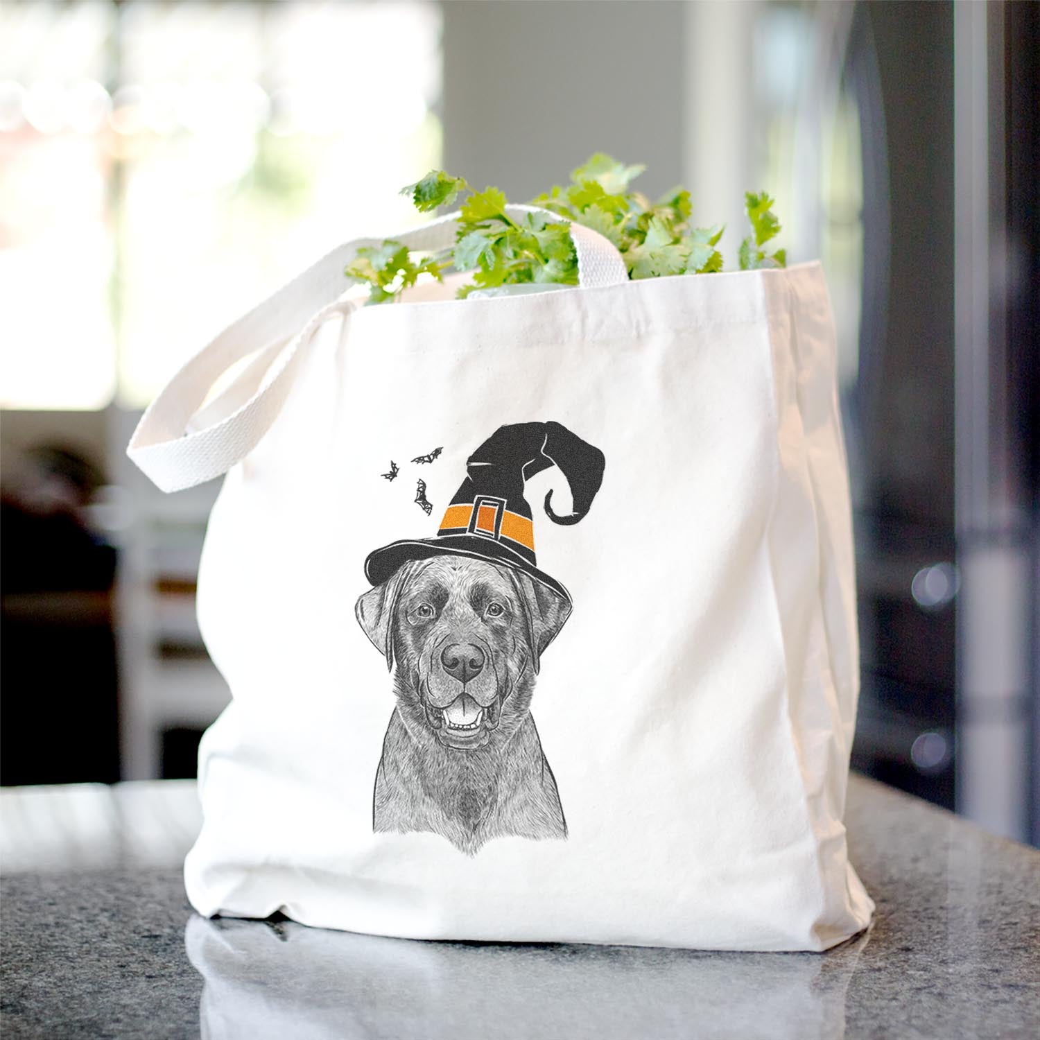 Heath the Black Lab - Tote Bag