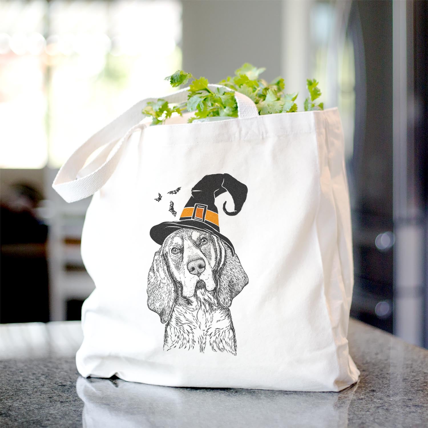 Huck the Bluetick Coonhound - Tote Bag