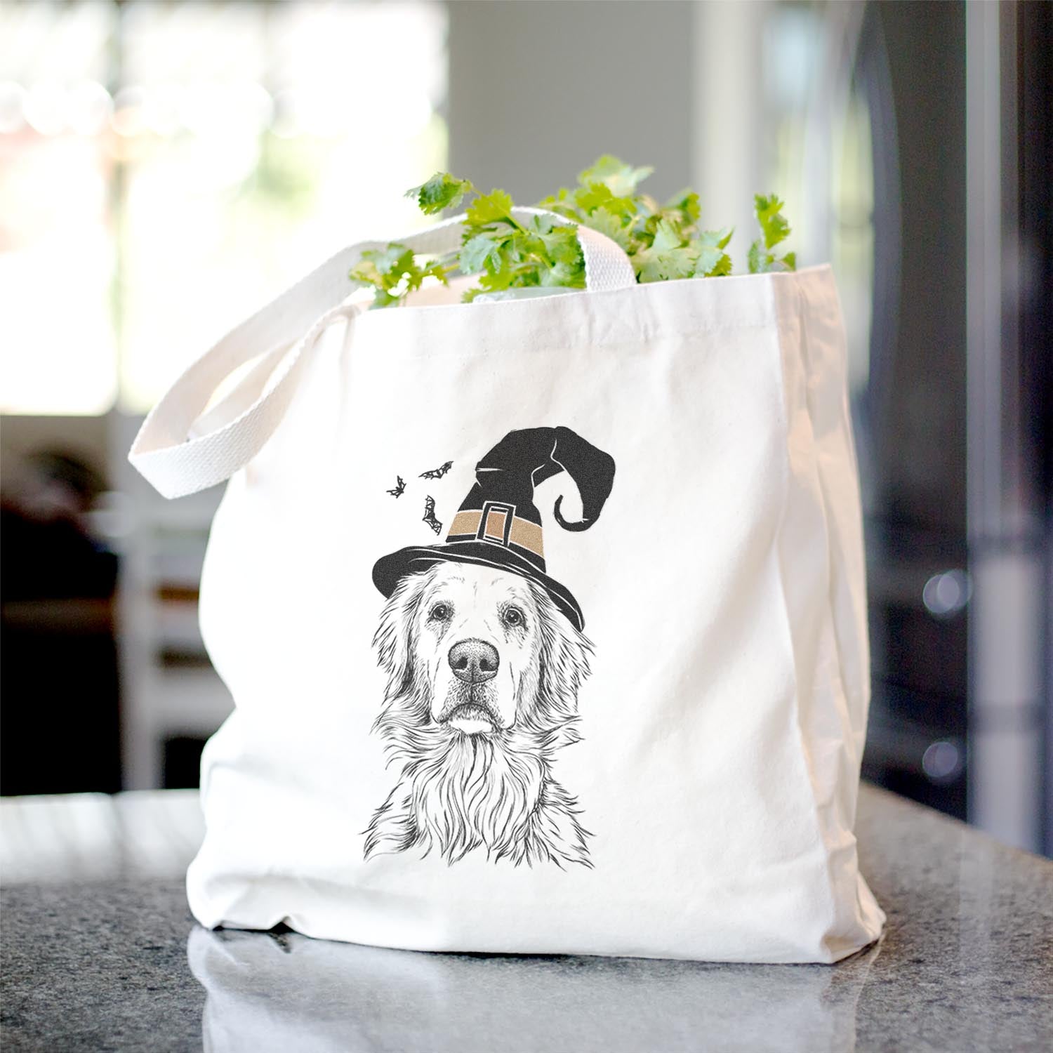 Jake-aroni the Golden Retriever - Tote Bag