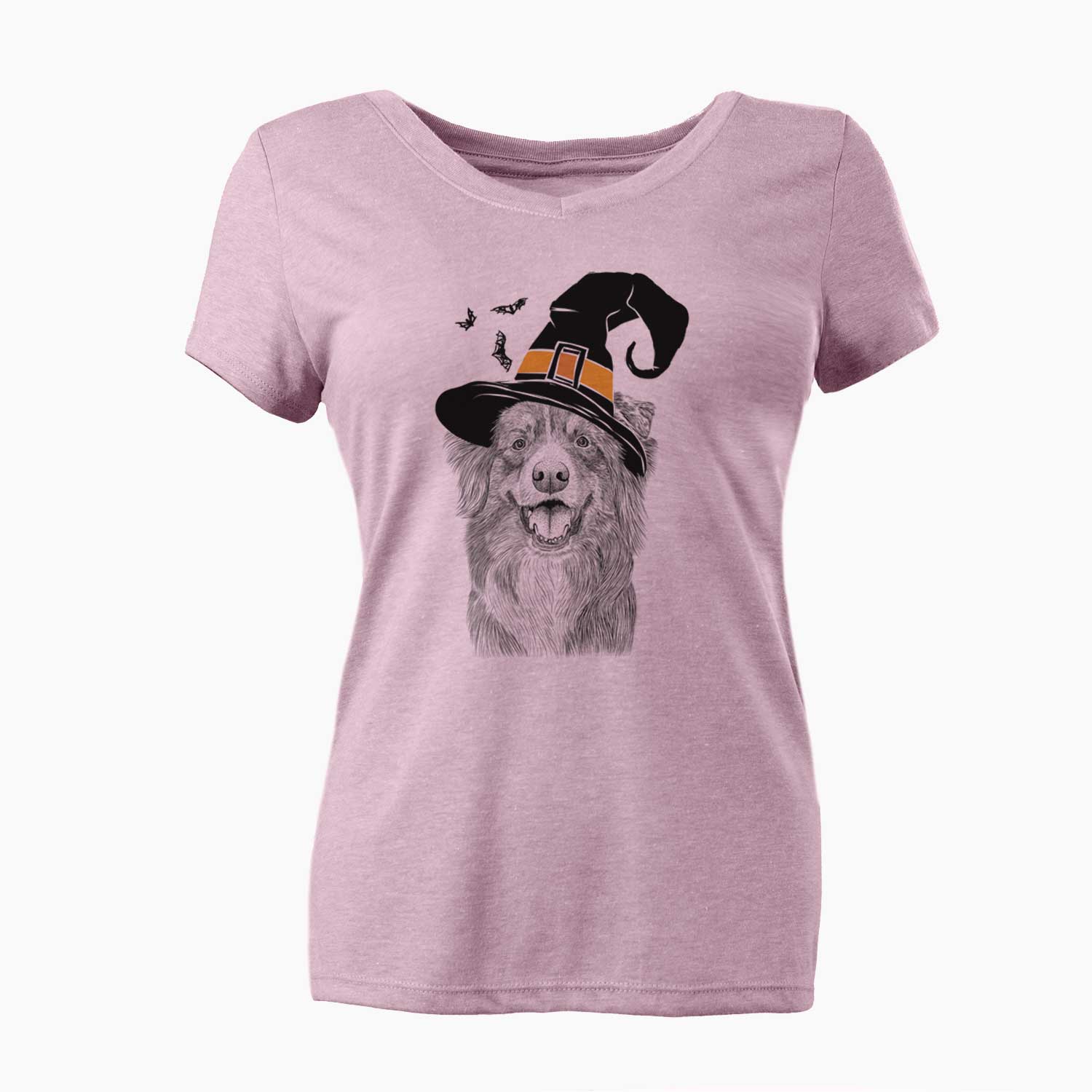 Witch Aussie Parker the Australian Shepherd - Women's V-neck Shirt