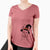 Witch Ace the Doberman Pinscher - Women's V-neck Shirt