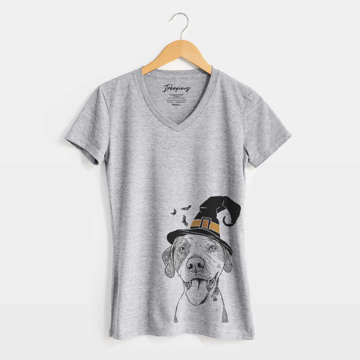 Witch Ace Boogie the Mixed Breed - Women's V-neck Shirt