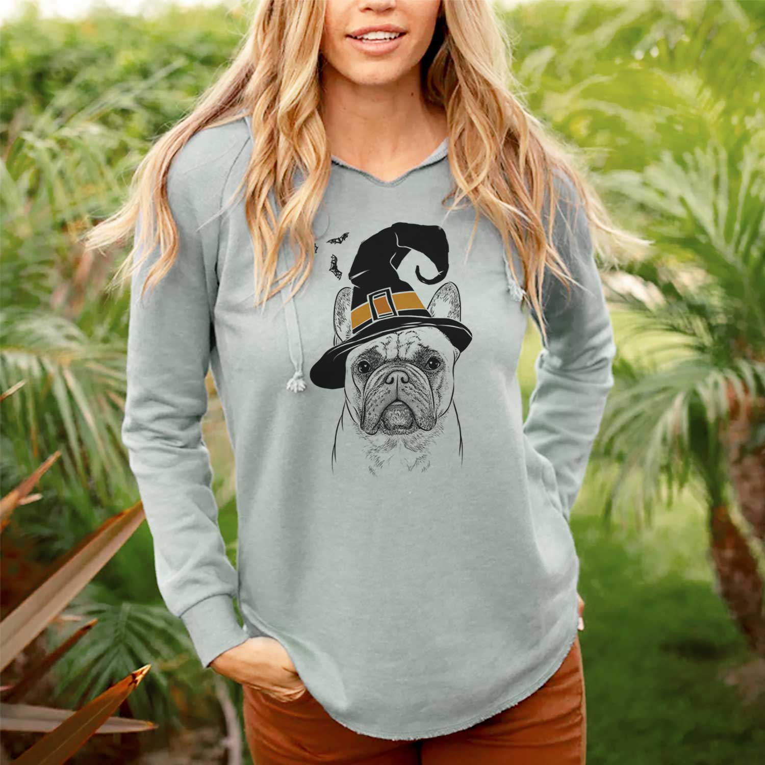 Witch Acelynn the French Bulldog - Cali Wave Hooded Sweatshirt