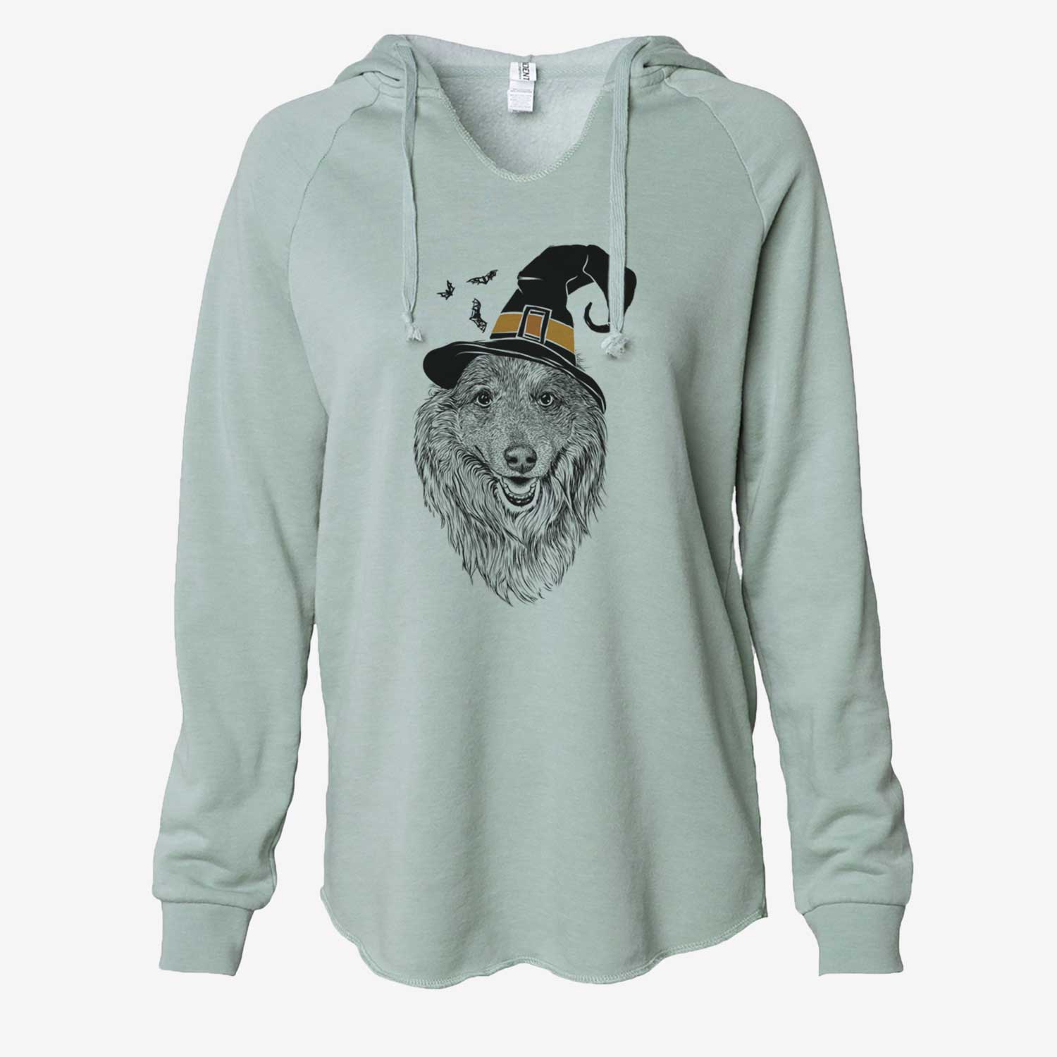 Witch Addie the Collie Mix - Cali Wave Hooded Sweatshirt