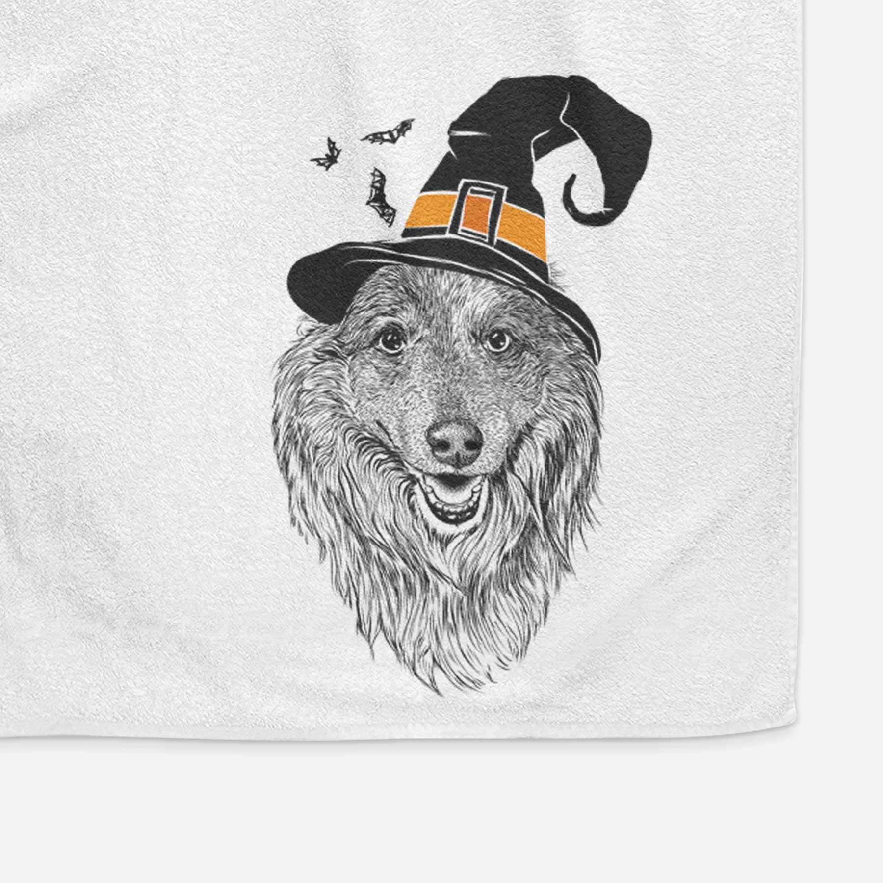 Addie the Collie Mix Decorative Hand Towel