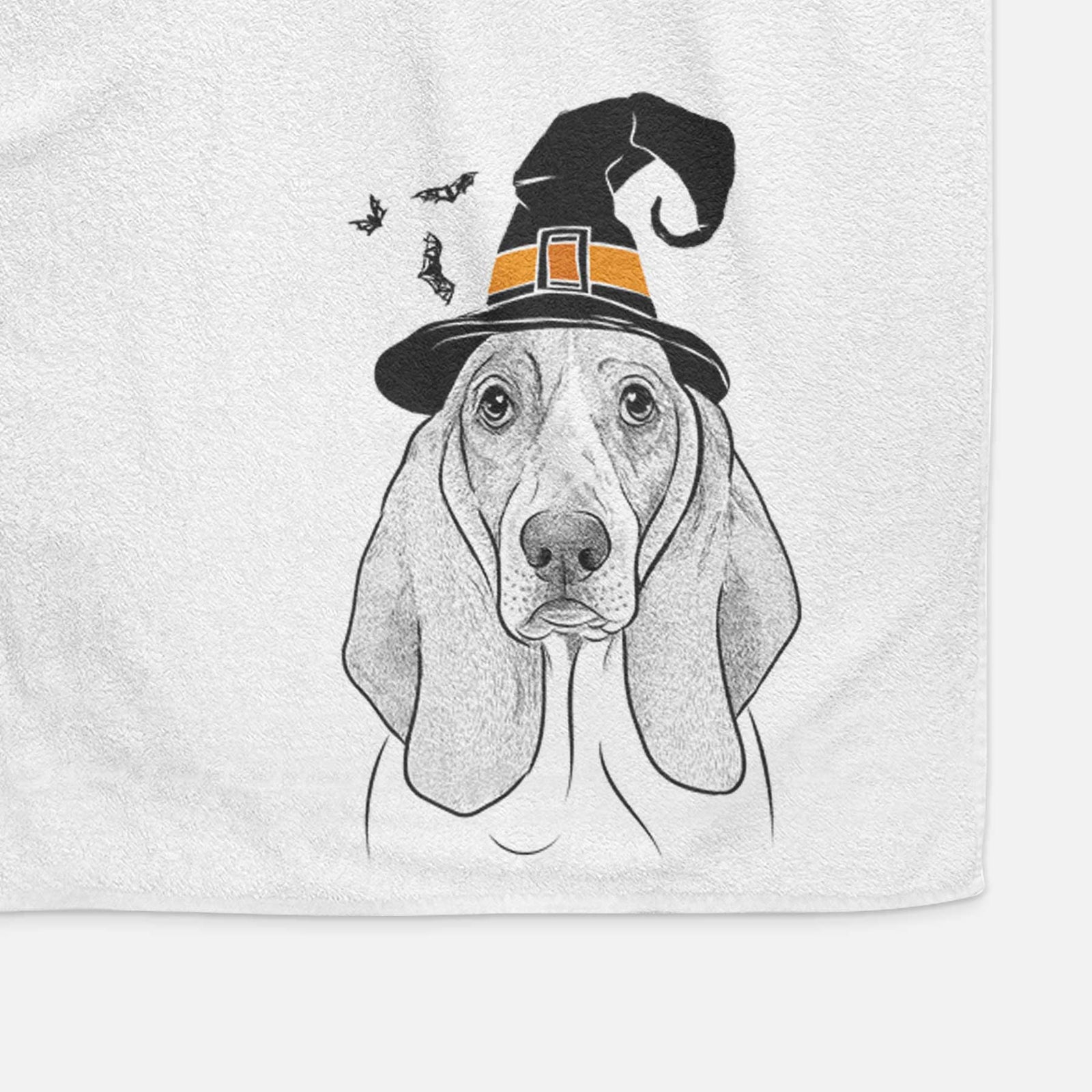 Addison the Basset Hound Decorative Hand Towel