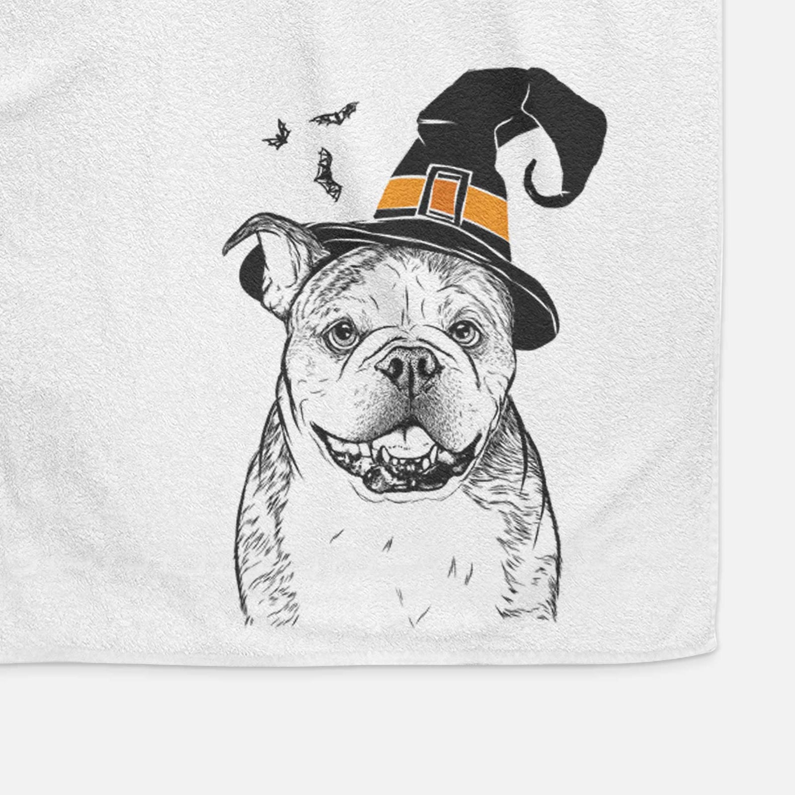 Agatha the Boston Bulldog Decorative Hand Towel